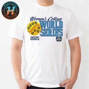 NCAA Softball Womens College World Series 2025 Infield Shift White Unisex T-Shirt