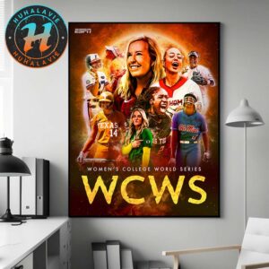 NCAA Womens Baseball College World Series 2025 Only One Team Can Win It All Home Decor Poster Canvas