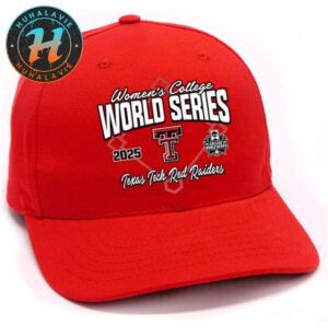 NCAA Womens College World Series 2025 Bound Texas Tech Red Raiders Snapback Hat Classic Cap