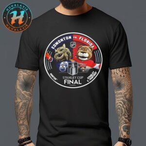 NHL 2025 Stanley Cup Final Edmonton Oilers Vs Florida Panthers Matchup Mascot Cover Classic T-Shirt
