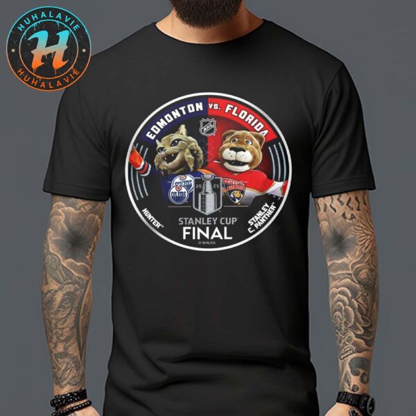 NHL 2025 Stanley Cup Final Edmonton Oilers Vs Florida Panthers Matchup Mascot Cover Classic T-Shirt
