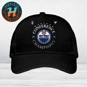 NHL Edmonton Oilers 2025 Western Conference Champions Locker Room Cap Hat