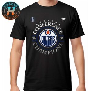 NHL Edmonton Oilers 2025 Western Conference Champions Locker Room Unisex T-Shirt