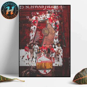 Nebraska Cornhuskers Baseball Are Back-To-Back 2025 Big Ten Tournament Champions Home Decor Poster Canvas