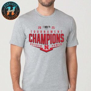 Nebraska Huskers Baseball 2025 Big Ten Conference Tournament Champions Playoff Pitch Unisex T-Shirt