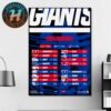 New Orleans Saints NFL 2025 Season Schedule Home Decor Poster Canvas