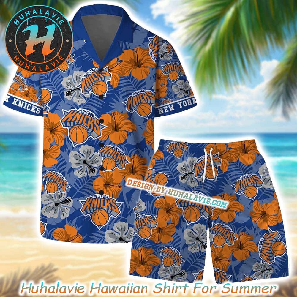 New York Knicks NBA Tropical Hoops Summer Aloha NYK 2025 Hawaiian Shirt New York Knicks NBA Tropical Hoops Summer Aloha NYK 2025 Hawaiian Shirt