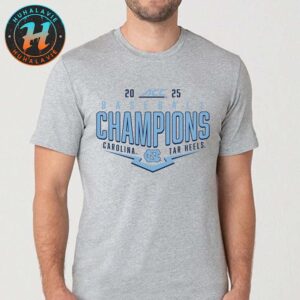 North Carolina Tar Heels Baseball 2025 ACC Conference Tournament Champions Playoff Pitch Vintage T-Shirt