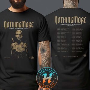 Nothing More Carnal Nature World Tour 2025 Dates List January To March North America 2025 Two Sided Print Unisex T-Shirt