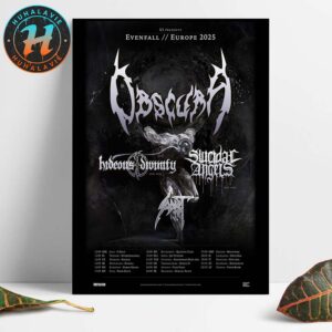 Obscura A Sonication World Tour 2025 For South And Eastern Europe Dates List Home Decor Poster Canvas