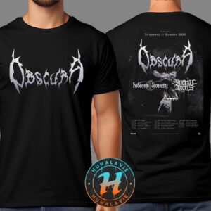 Obscura A Sonication World Tour 2025 For South And Eastern Europe Dates List Two Sided Print T-Shirt
