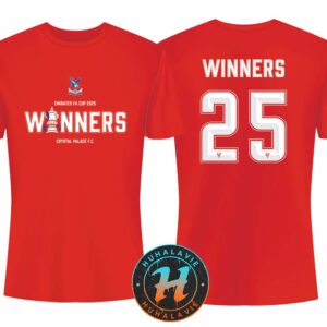 Official Crystal Palace FC Emirates FA Cup Winners 2025 Champions Two Sided Print Hoodie Unisex T-Shirt