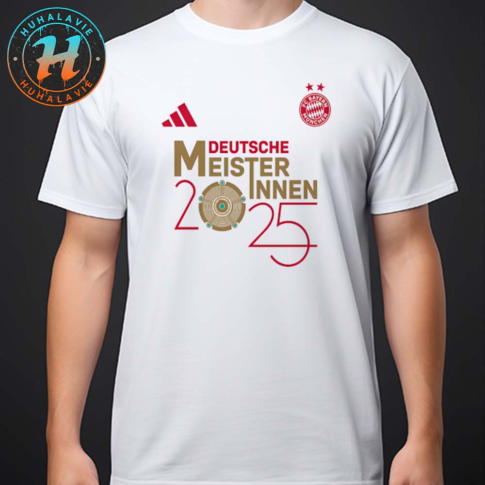 Official FC Bayern Munich Deutsche Meisterinnen 2025 Vintage T-Shirt Official FC Bayern Munich Deutsche Meisterinnen 2025 Vintage T-Shirt