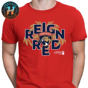 Official NHL Florida Panthers Red 2025 Stanley Cup Playoffs Home Ice Unisex T-Shirt