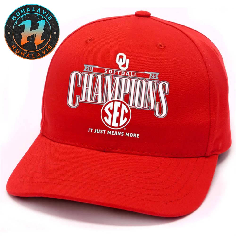 Official Oklahoma Sooners 2025 SEC Softball Regular Season Champions Classic Cap Snapback Hat Official Oklahoma Sooners 2025 SEC Softball Regular Season Champions Classic Cap Snapback Hat