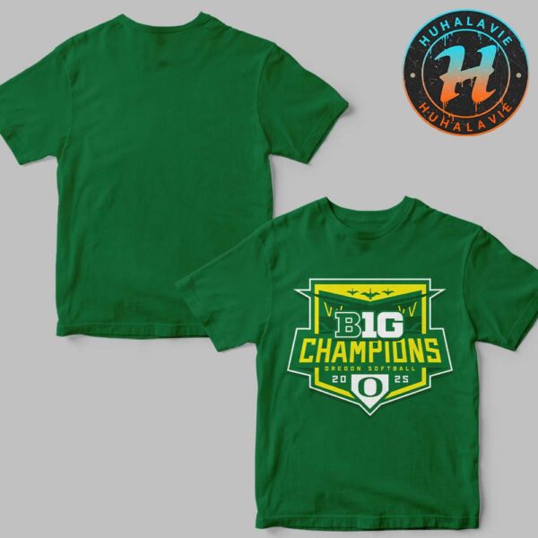 Official Oregon Ducks Softball 2025 Big Ten Conference Champion Logo Classic T-Shirt