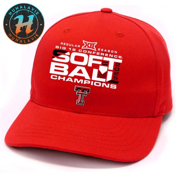 Official Texas Tech Red Raiders 2025 Big 12 Softball Regular Season Champions Classic Cap Snapback Hat