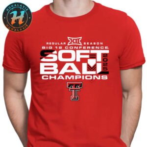 Official Texas Tech Red Raiders 2025 Big 12 Softball Regular Season Champions Unisex T-Shirt