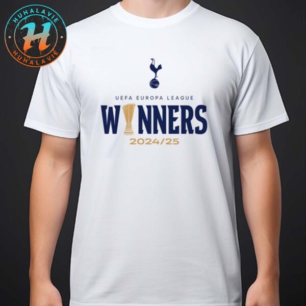 Official Tottenham Hotspur FC Europa League 2025 Winners White Unisex T-Shirt