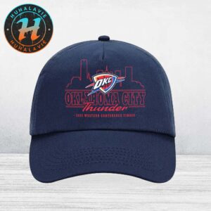 Oklahoma City Thunder 2025 Western Conference Finals NBA Skyline Classic Cap Snapback Hat