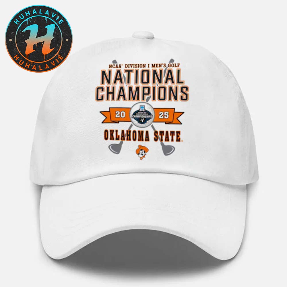 Oklahoma State Cowboys 2025 NCAA Division I Mens Golf National Champions Classic Cap Snapback Hat Oklahoma State Cowboys 2025 NCAA Division I Mens Golf National Champions Classic Cap Snapback Hat