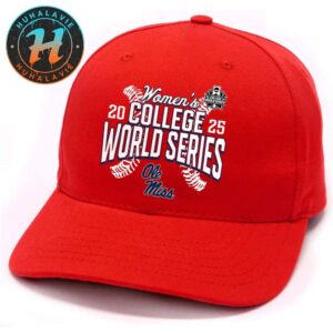Ole Miss Rebels OKC Bound 2025 NCAA Softball Womens College World Series Cut Off Classic Cap Snapback Hat