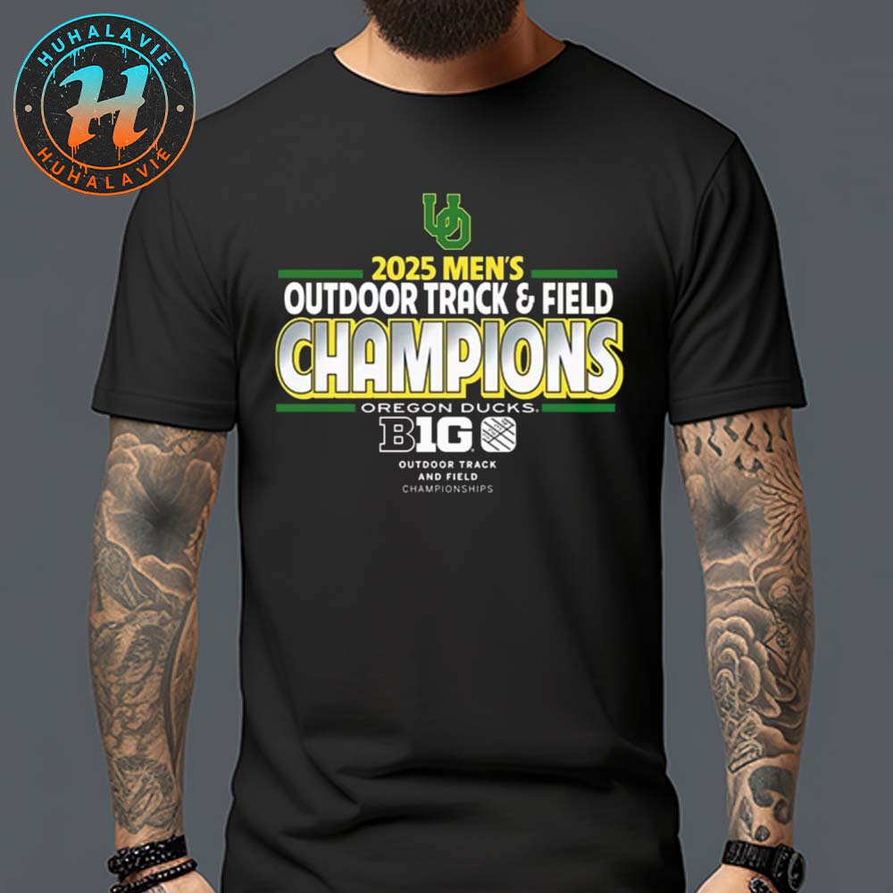 Oregon Ducks 2025 Big Ten ConferenceMen’s Outdoor Track And Field Champions Unisex T-Shirt Oregon Ducks 2025 Big Ten ConferenceMen’s Outdoor Track And Field Champions Unisex T-Shirt