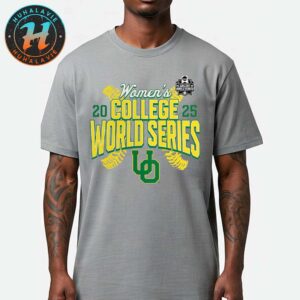 Oregon Ducks Softball 2025 NCAA Womens College World Series Cut Off Grey Unisex T-Shirt
