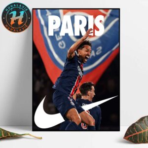 Paris Nike x PSG Celebrate Their 13th Ligue 1 Title With A 3-1 Home Win Over Auxerre Home Decor Poster Canvas