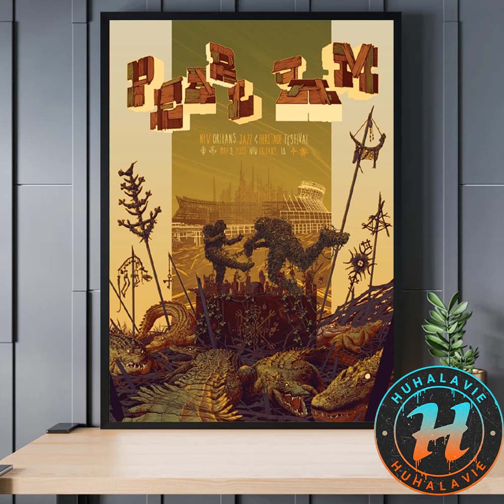 Pearl Jam New Orleans Jazz Heritage Festival Event Poster On May 3 Dark Matter Tour 2025 Art By Kevin Tong Home Decor Poster Canvas Pearl Jam New Orleans Jazz Heritage Festival Event Poster On May 3 Dark Matter Tour 2025 Art By Kevin Tong Home Decor Poster Canvas