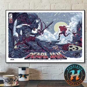 Pearl Jam Raleigh North Carolina Night 1 Event Poster On May 11 2025 At Lenovo Center Art Mike Sutfin Home Decor Poster Canvas