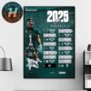 Pittsburgh Steelers NFL 2025 Season Schedule Home Decor Poster Canvas