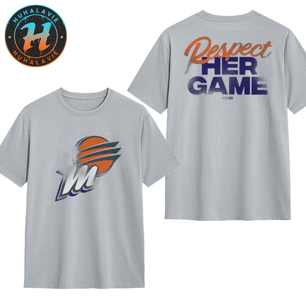 Phoenix Mercury x SLAM Respect Her Game Grey Two Sided Print T-Shirt Phoenix Mercury x SLAM Respect Her Game Grey Two Sided Print T-Shirt