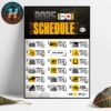 Philadelphia Eagles NFL 2025 Season Schedule Home Decor Poster Canvas
