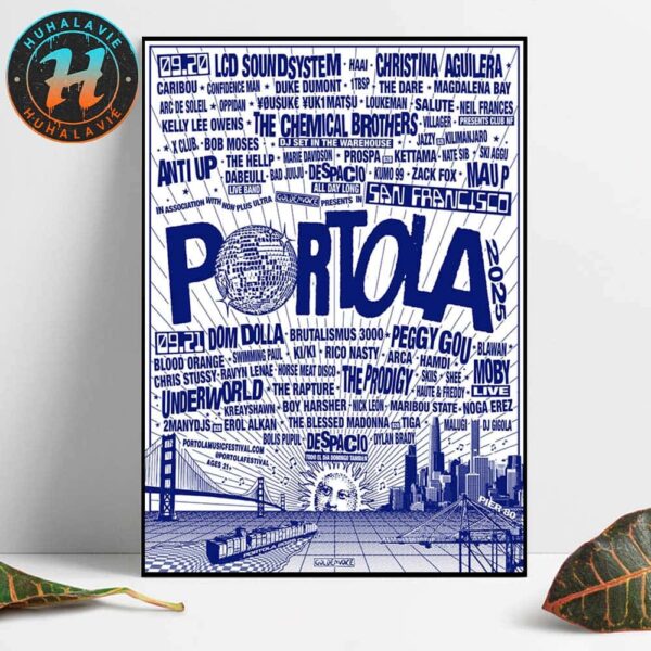Portola Festival Unveils 2025 Full Lineup In San Francisco On September 20-21 2025 Home Decor Poster Canvas