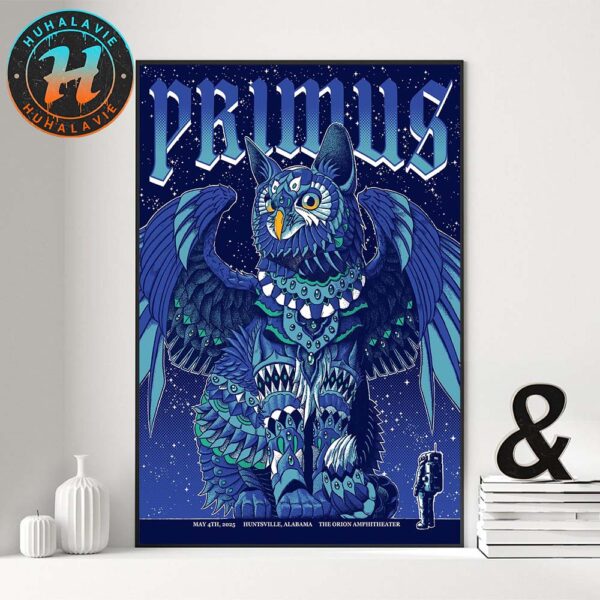 Primus Poster Tonight In Huntsville AL At The Orion Amphitheater On May 4th 2025 Home Decor Poster Canvas