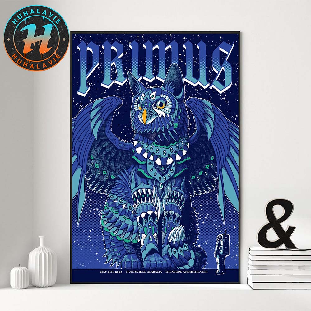 Primus Poster Tonight In Huntsville AL At The Orion Amphitheater On May 4th 2025 Home Decor Poster Canvas Primus Poster Tonight In Huntsville AL At The Orion Amphitheater On May 4th 2025 Home Decor Poster Canvas