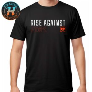 Rise Against Ricochet Laser New Album Merch Black Unisex T-Shirt