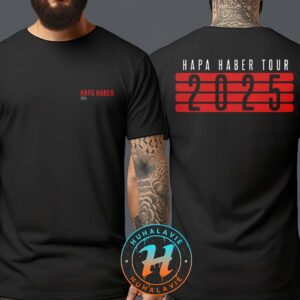 Samu Haber Hapa Haber Tour 2025 Merch Tee Two Sided Print Black T-Shirt