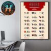 Pittsburgh Steelers NFL 2025 Season Schedule Home Decor Poster Canvas