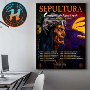 Sepultura Celebrating Life Through Death European Farewell Tour 2025 Cities List Home Decor Poster Canvas