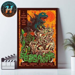 Sessanta V2.0 Huntsville AL Poster At The Orion Amphitheater On May 4 2025 A 61st Birthday Celebration For Maynard James Keenan Poster Canvas
