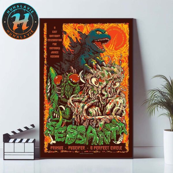 Sessanta V2.0 Huntsville AL Poster At The Orion Amphitheater On May 4 2025 A 61st Birthday Celebration For Maynard James Keenan Poster Canvas