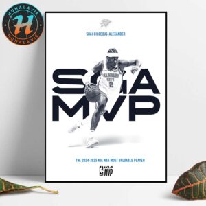 Shai Gilgeous-Alexander Named To 2024-25 Kia NBA Most Valuable Player Home Decor Poster Canvas