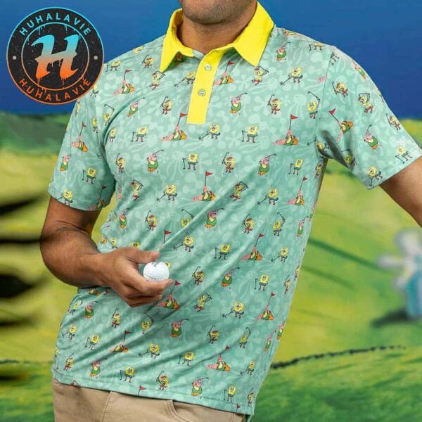 SpongeBob A Gentleman’s Game RSVLTS Cover Summer Gift For Fan Golf Polo Shirt