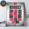 St Thomas Tommies Womens Ice Hockey 2025-26 WCHA Conference Season Schedule Home Decor Poster Canvas