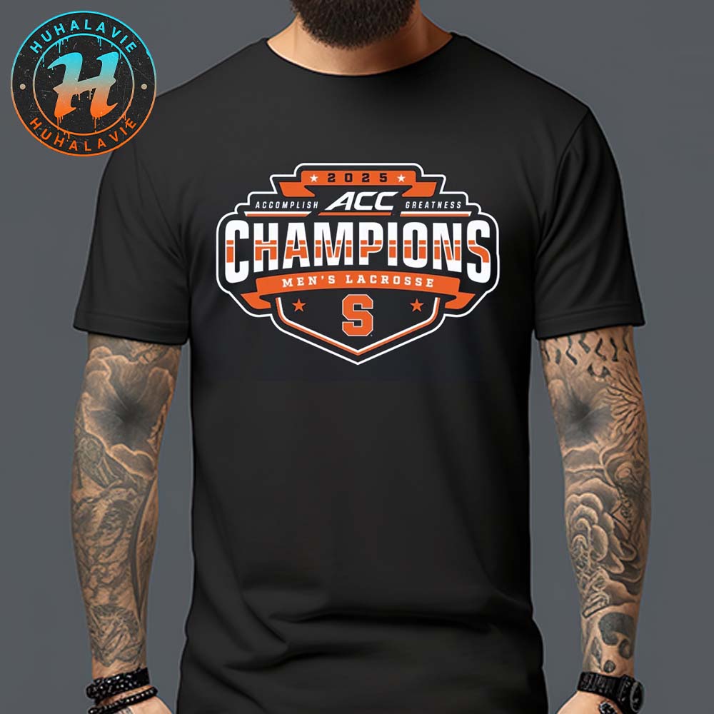 Syracuse Orange 2025 ACC Men's Lacrosse Conference Tournament Champions Vintage T-Shirt Syracuse Orange 2025 ACC Men's Lacrosse Conference Tournament Champions Vintage T-Shirt