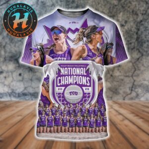 TCU Horned Frogs National Champions 2025 Women’s Beach Volleyball NCAA National Championship All Over Print Shirt