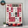 Seattle Seahawks NFL 2025 Season Schedule Home Decor Poster Canvas