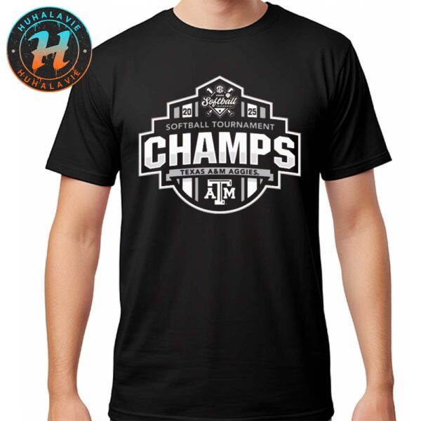 Texas A&M Aggies Softball 2025 SEC Conference Tournament Champions Locker Room Classic T-Shirt